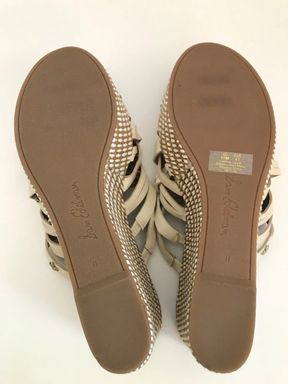 SAM EDELMAN Devon Wedge Slide Sandals Platform Women’s Size 11